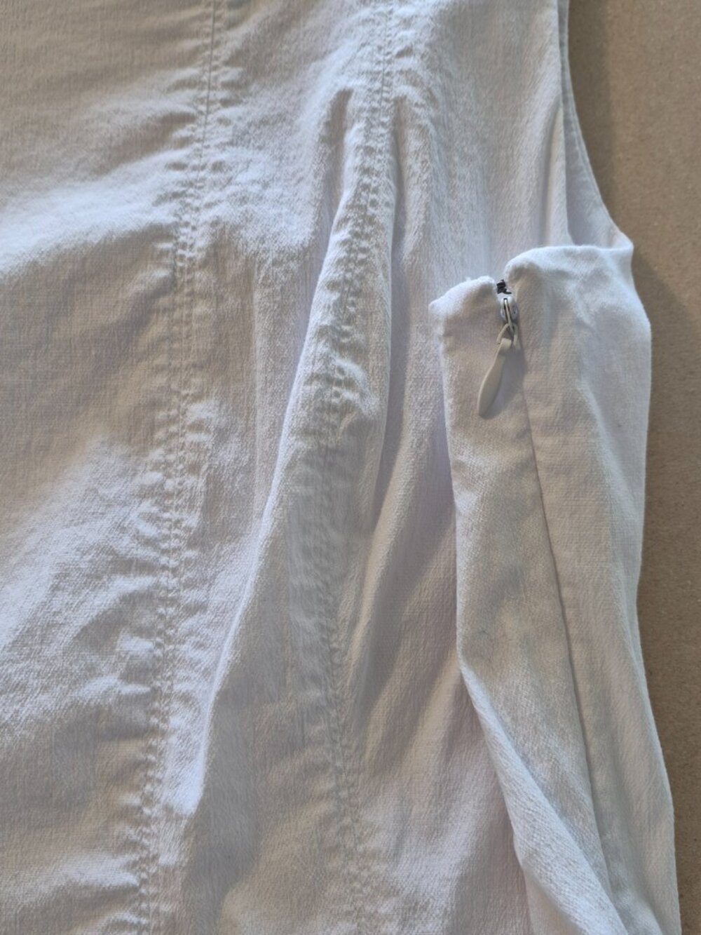 Abercrombie & Fitch White Fit & Flare Dress Womens XXL Sleeveless Open Back - Picture 7 of 11